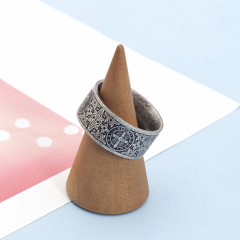 Classic St. Benedict Catholic Ring