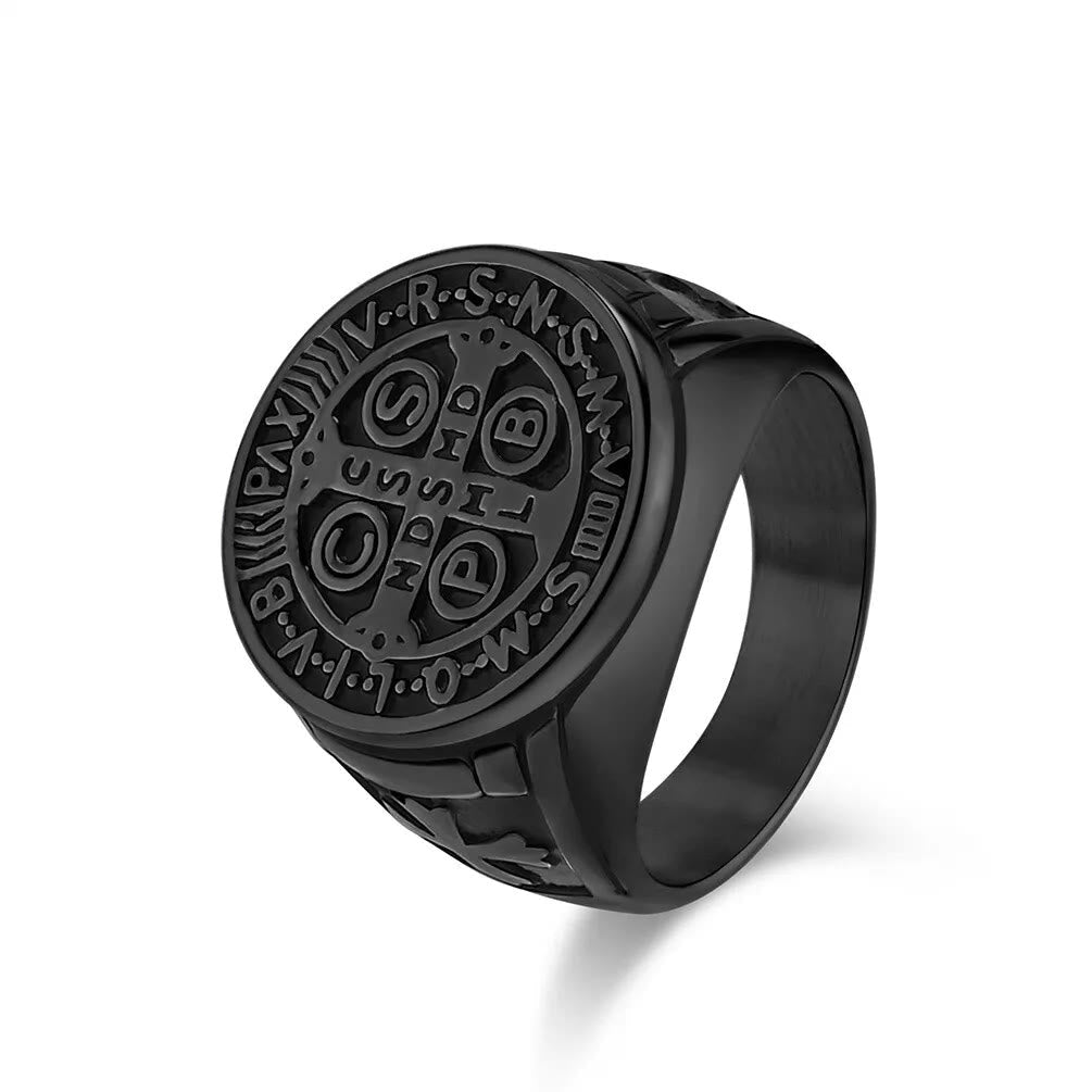 St. Benedict Titanium Protection Ring