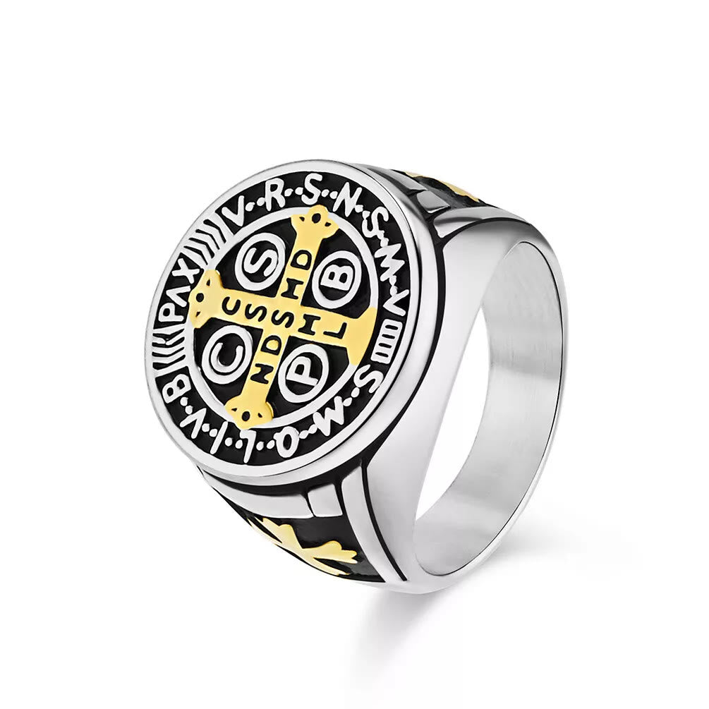 St. Benedict Titanium Protection Ring