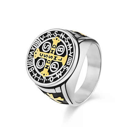 St. Benedict Titanium Protection Ring