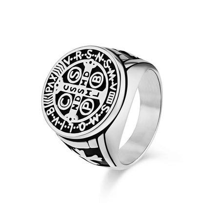 St. Benedict Titanium Protection Ring