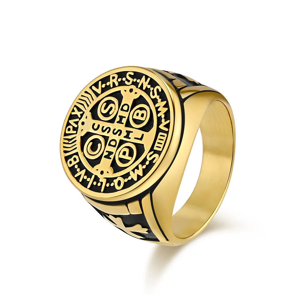 St. Benedict Titanium Protection Ring