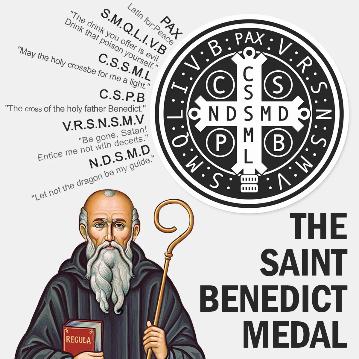 St. Benedict Titanium Protection Ring