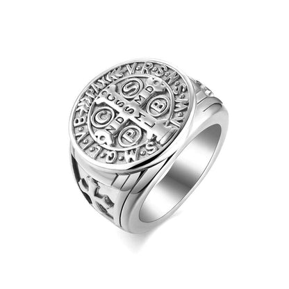 St. Benedict Titanium Protection Ring