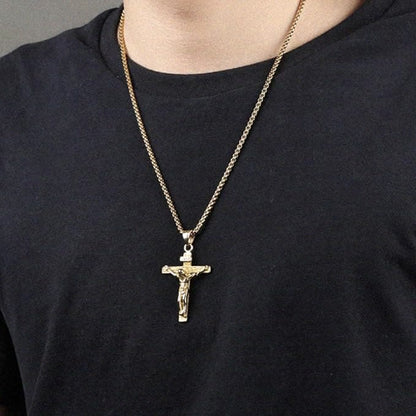 Crucifix Pendant Charm Necklace