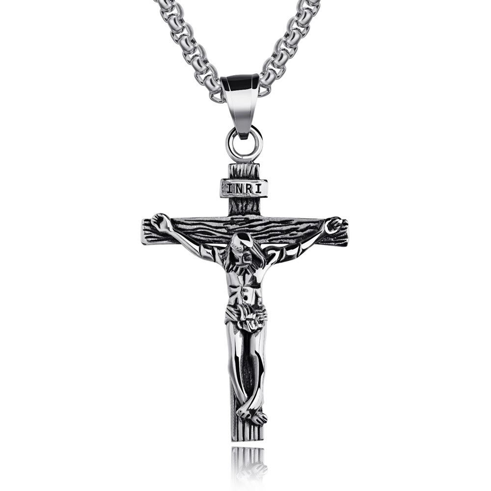 Crucifix Pendant Charm Necklace