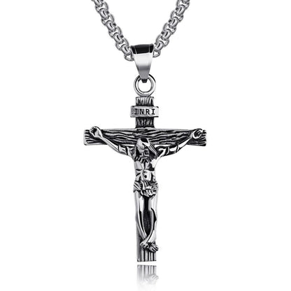 Crucifix Pendant Charm Necklace