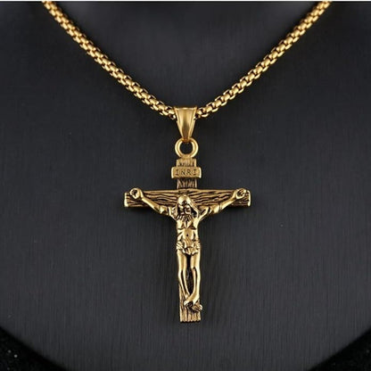 Crucifix Pendant Charm Necklace
