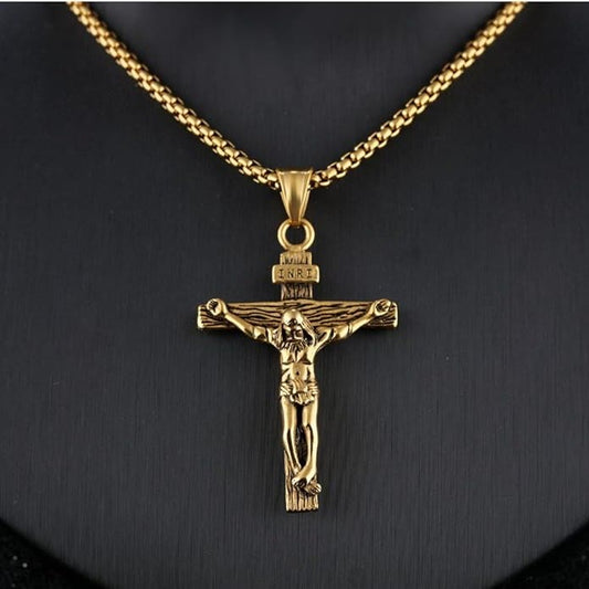 Crucifix Pendant Charm Necklace