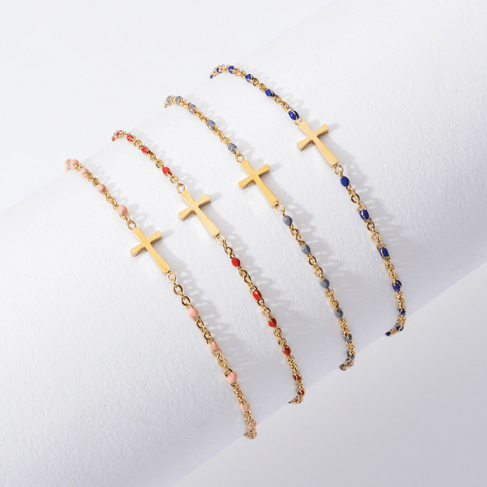 Minimalist Cross Bracelet
