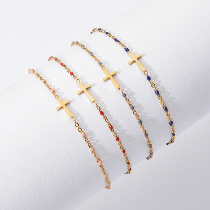 Minimalist Cross Bracelet