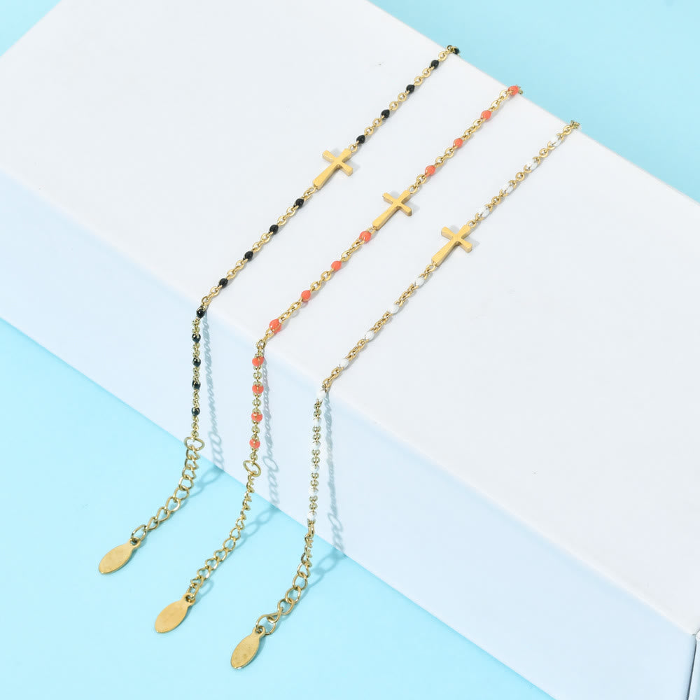 Minimalist Cross Bracelet