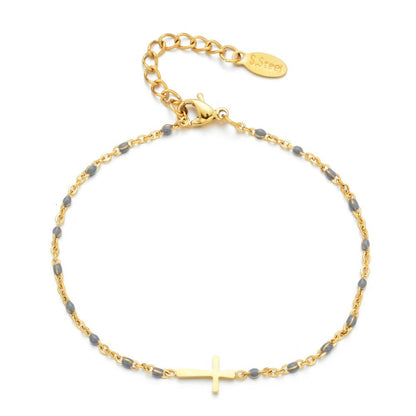 Minimalist Cross Bracelet