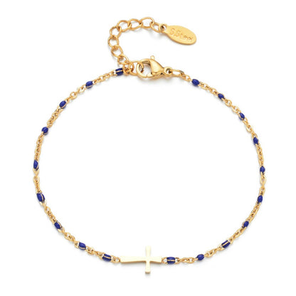 Minimalist Cross Bracelet