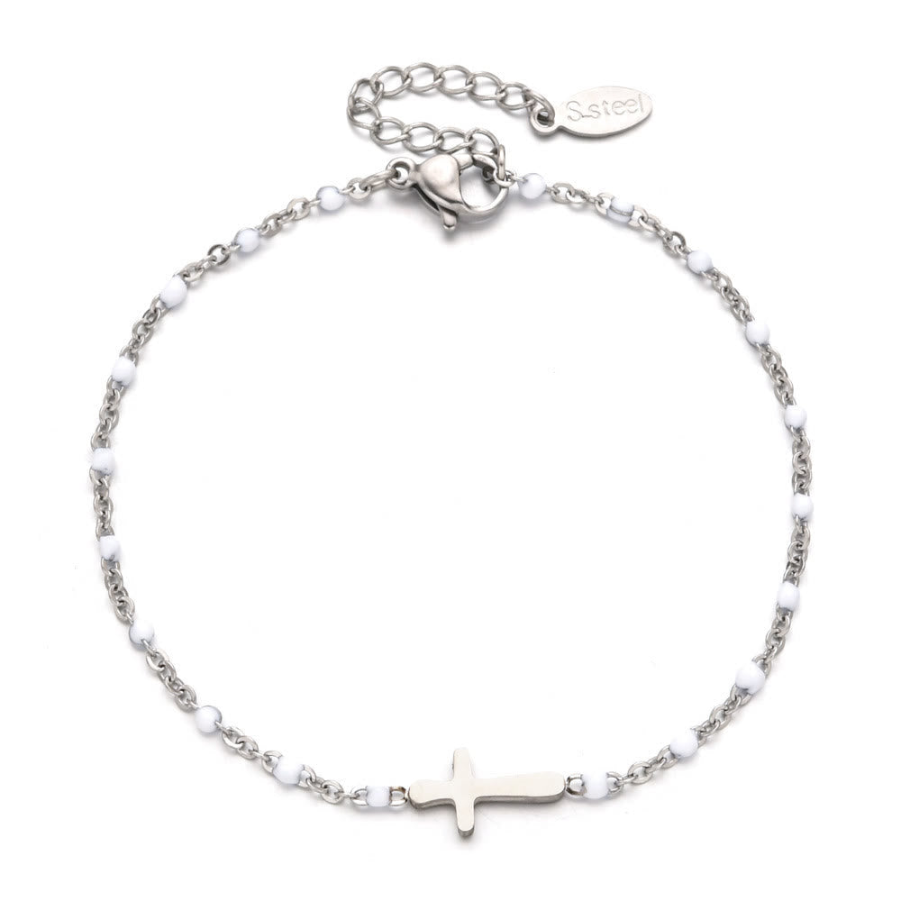 Minimalist Cross Bracelet