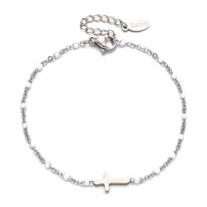 Minimalist Cross Bracelet