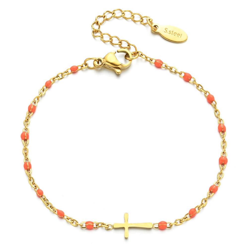 Minimalist Cross Bracelet