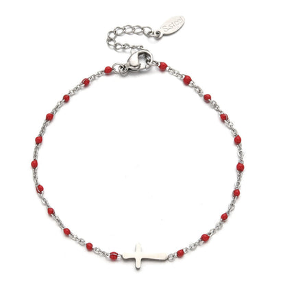 Minimalist Cross Bracelet