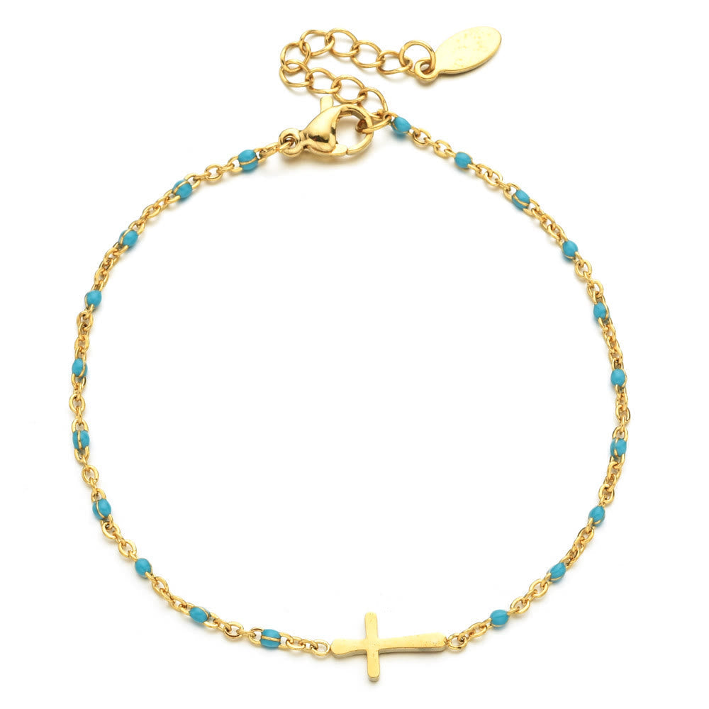 Minimalist Cross Bracelet