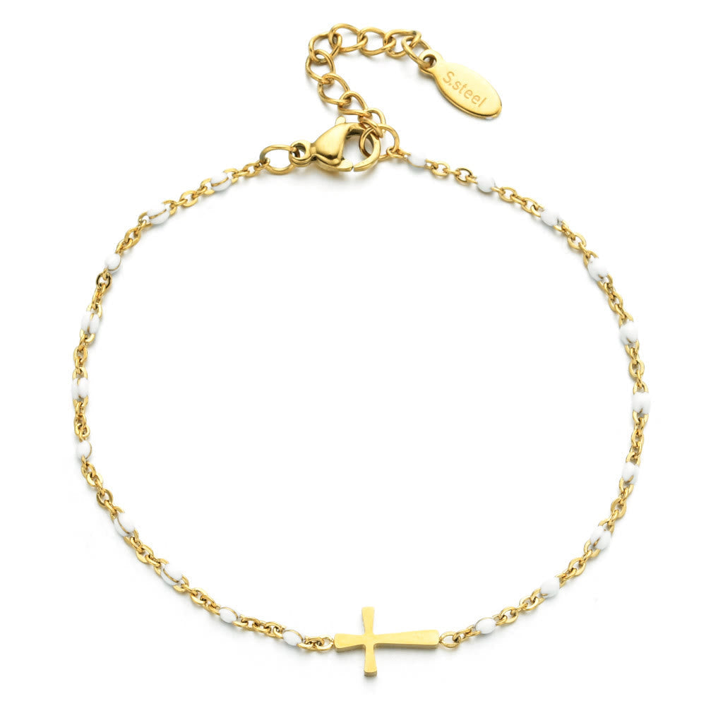 Minimalist Cross Bracelet