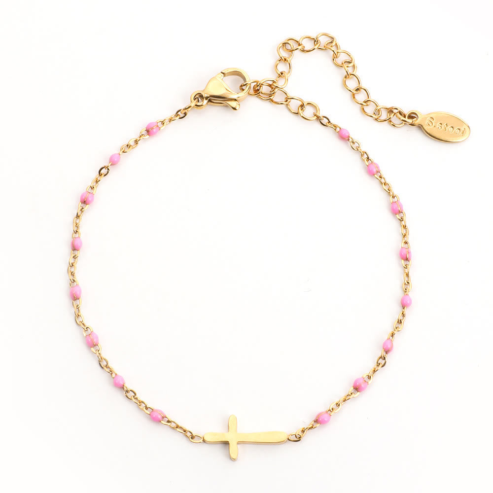 Minimalist Cross Bracelet