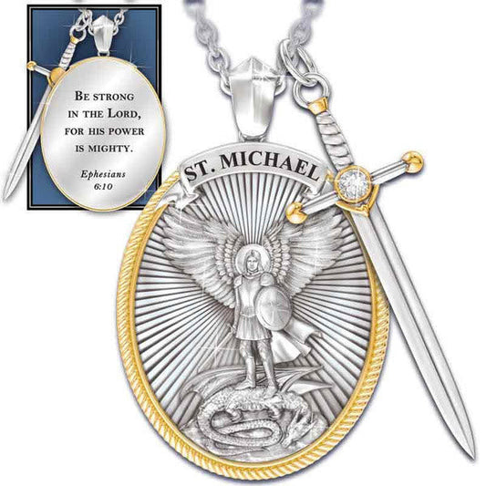 St. Michael Pendant Necklace