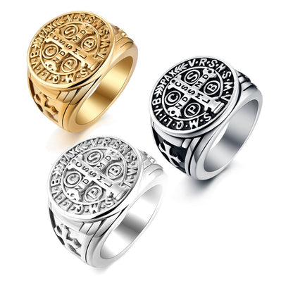 St. Benedict Titanium Protection Ring