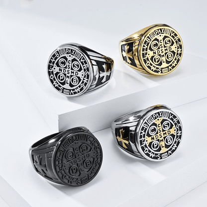 St. Benedict Titanium Protection Ring