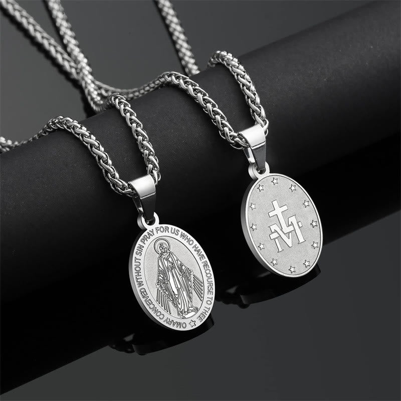 Miraculous Mary Pendant Necklace