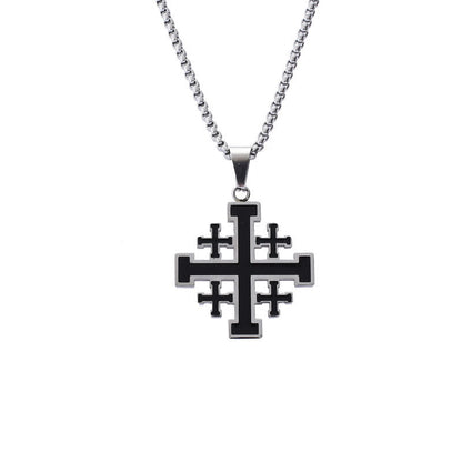 Jerusalem Cross Pendant Necklace