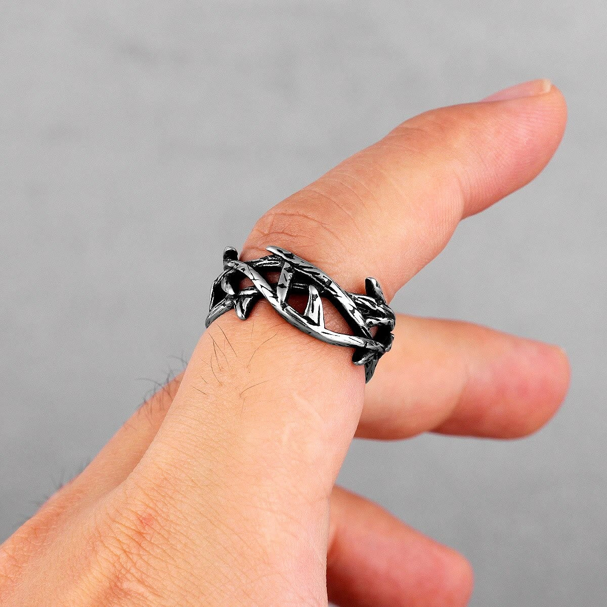 Jesus Crown of Thorns Titanium Ring