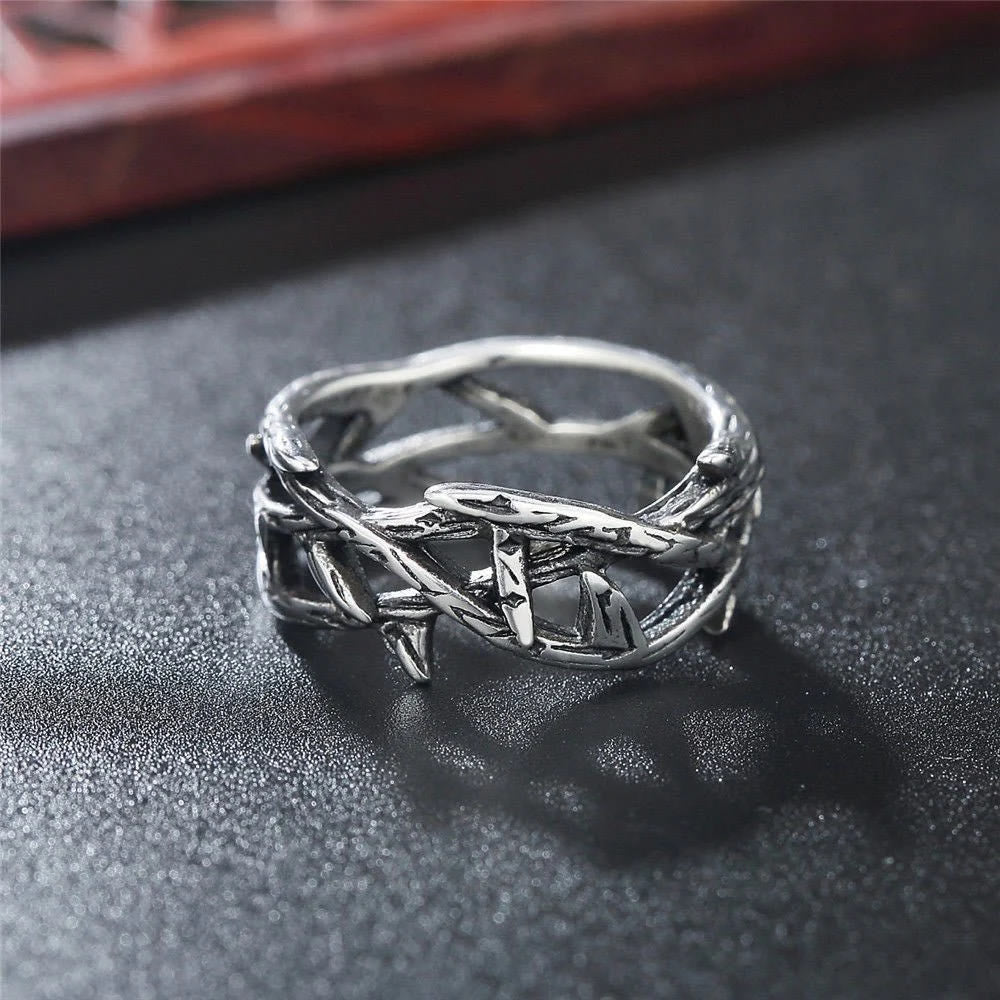 Jesus Crown of Thorns Titanium Ring