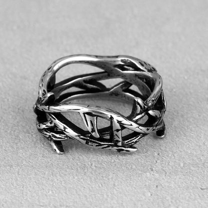 Jesus Crown of Thorns Titanium Ring