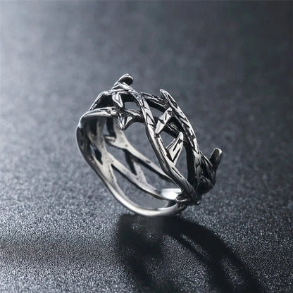Jesus Crown of Thorns Titanium Ring