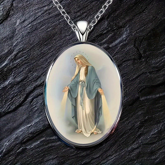 Miraculous Medal Virgin Mary Necklace