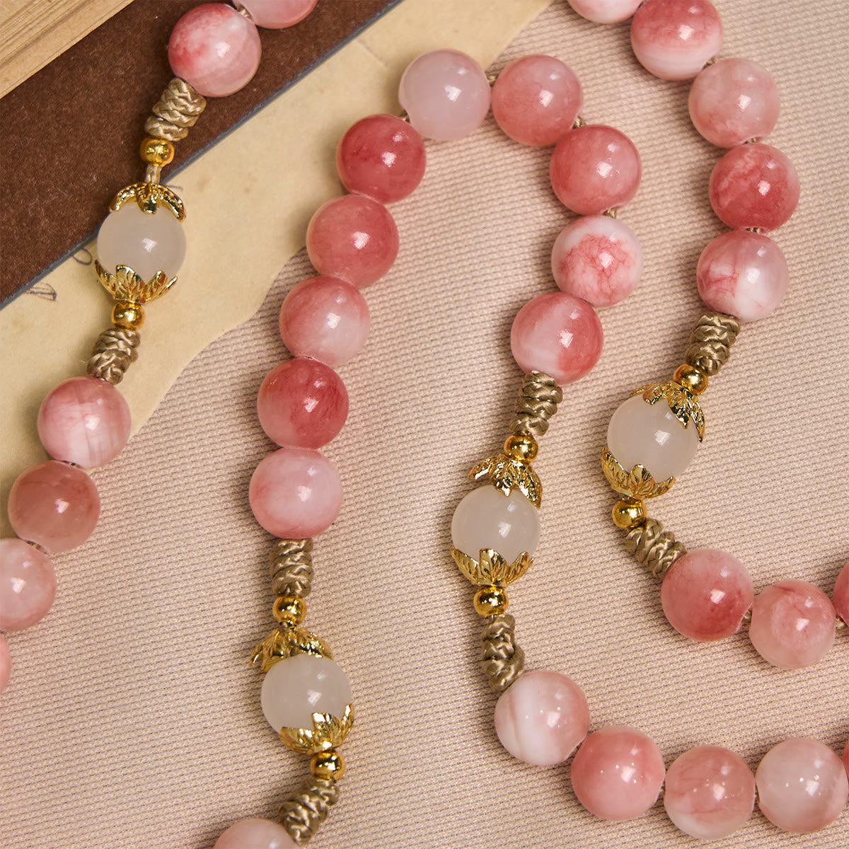 The Madonna Rosary – Blush Pink & Gold