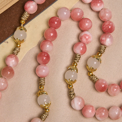 The Madonna Rosary – Blush Pink & Gold