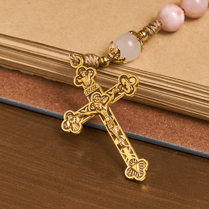 The Madonna Rosary – Blush Pink & Gold