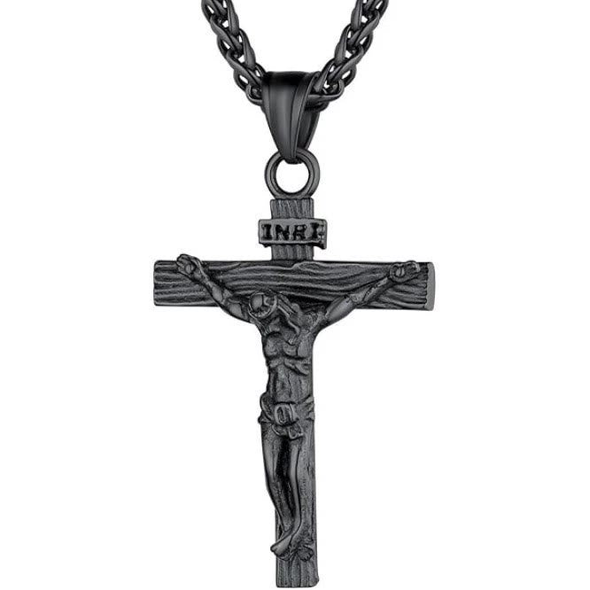 Crucifix Pendant Charm Necklace