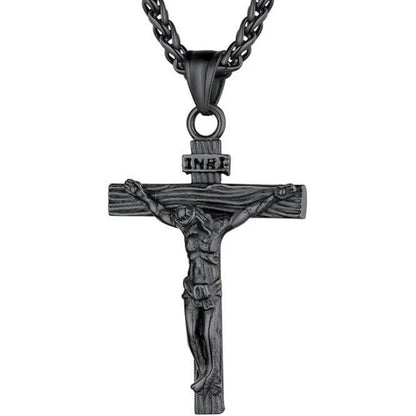 Crucifix Pendant Charm Necklace