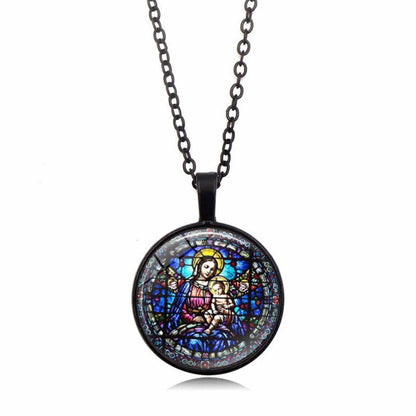 Madonna & Roses of Guadalupe Necklace