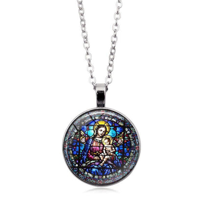 Madonna & Roses of Guadalupe Necklace