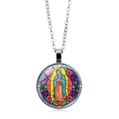 Madonna & Roses of Guadalupe Necklace