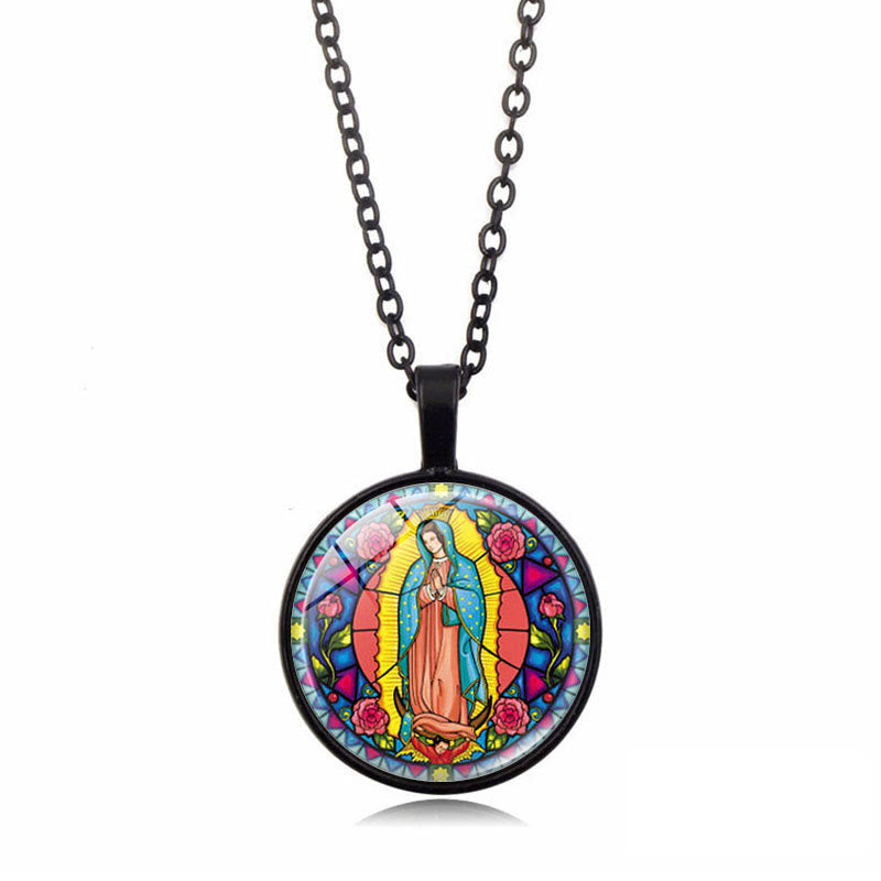 Madonna & Roses of Guadalupe Necklace