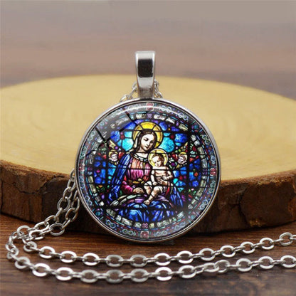 Madonna & Roses of Guadalupe Necklace