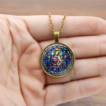 Madonna & Roses of Guadalupe Necklace