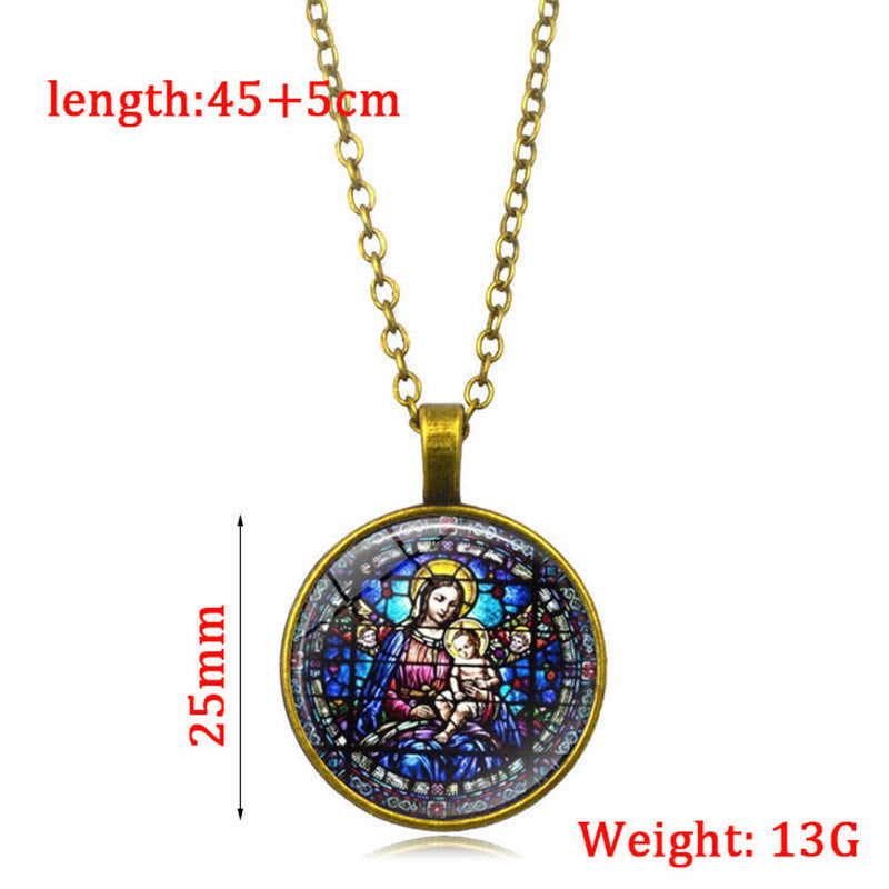 Madonna & Roses of Guadalupe Necklace