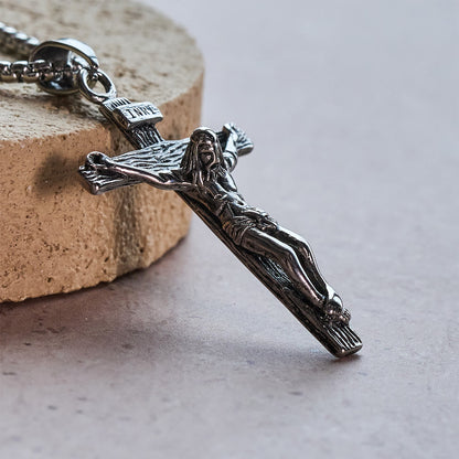 Crucifix Pendant Charm Necklace