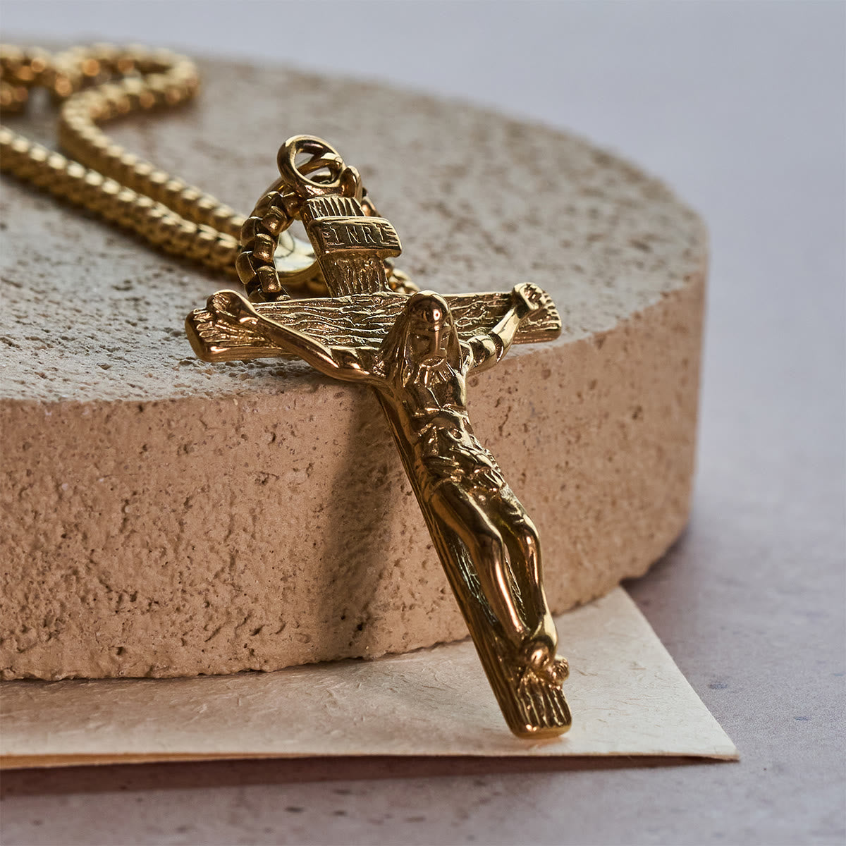 Crucifix Pendant Charm Necklace