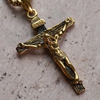 Crucifix Pendant Charm Necklace